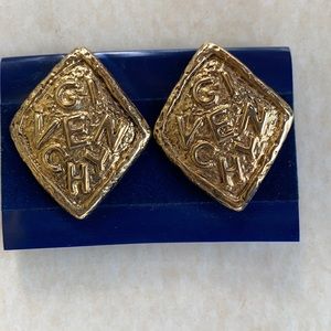 Gold clip-on Givenchy earrings